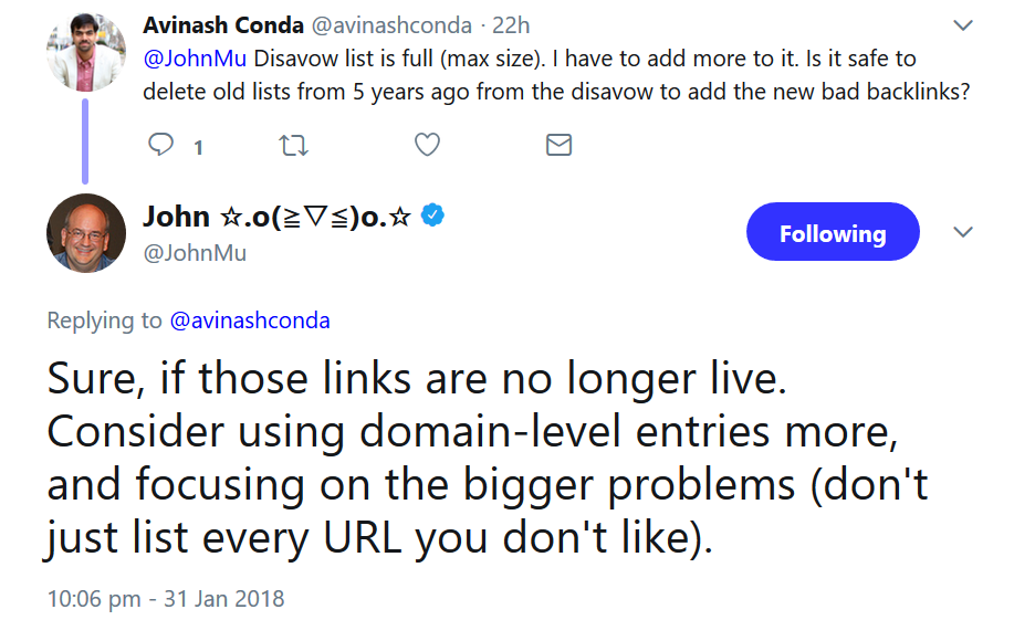 Sure, if those links are no longer live. Consider using domain-level entries more, and focusing on the bigger problems (don't just list every URL you don't like).