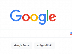 Google Startseite mit Google Lens