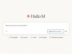 Claude Opus 4.6 Startbildschirm