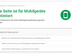 Google Mobile Friendly Test
