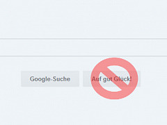 Google: auf gut Glück abgeschaltet