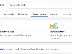 Bing Search History