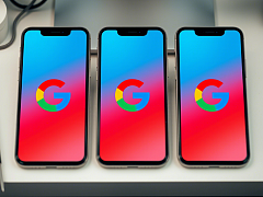 Handys mit Google Logo