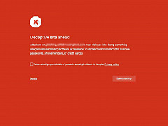 Google: Hinweis zum Blockieren eines Downloads