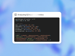 ChatGPT Agent creating Code