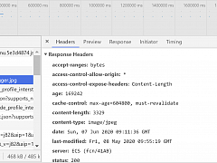 Console: Cache Control Header