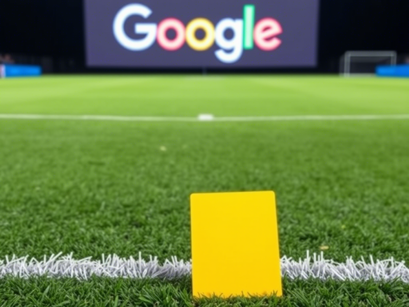 Google Spielfeld Gelbe Karte