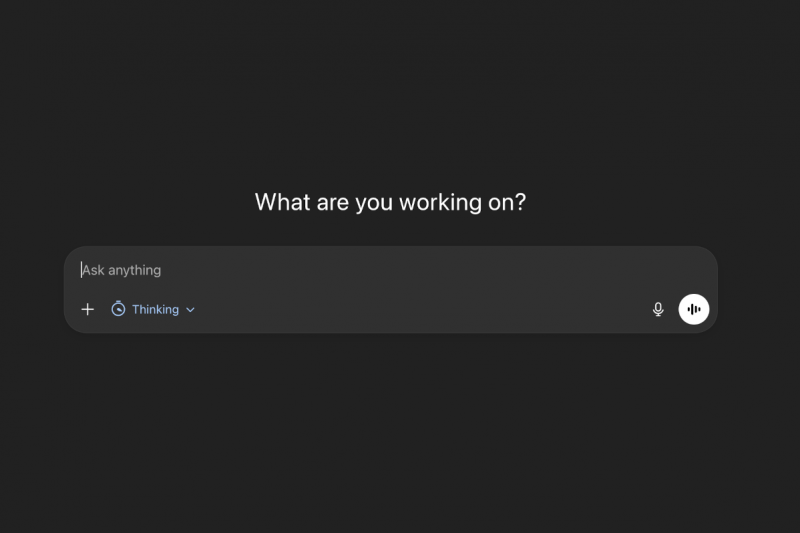 ChatGPT Startbildschirm