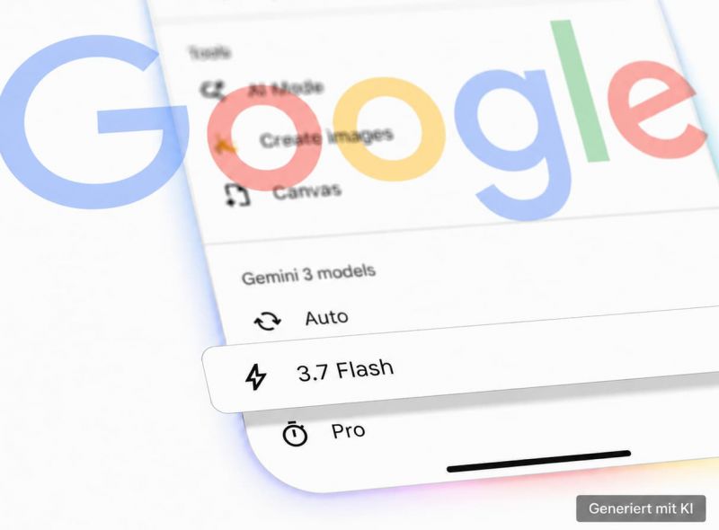 Google Suche mit Gemini 3.7 Flash