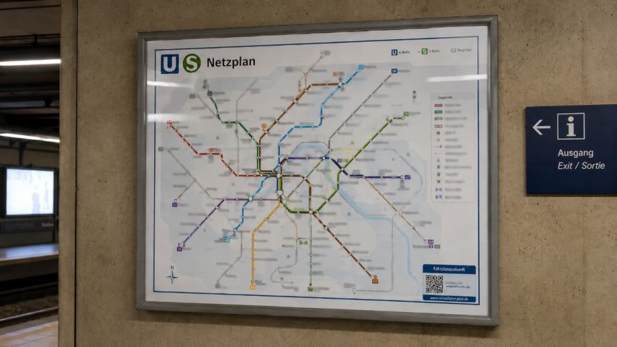 Navigation: U-Bahn-Netzplan