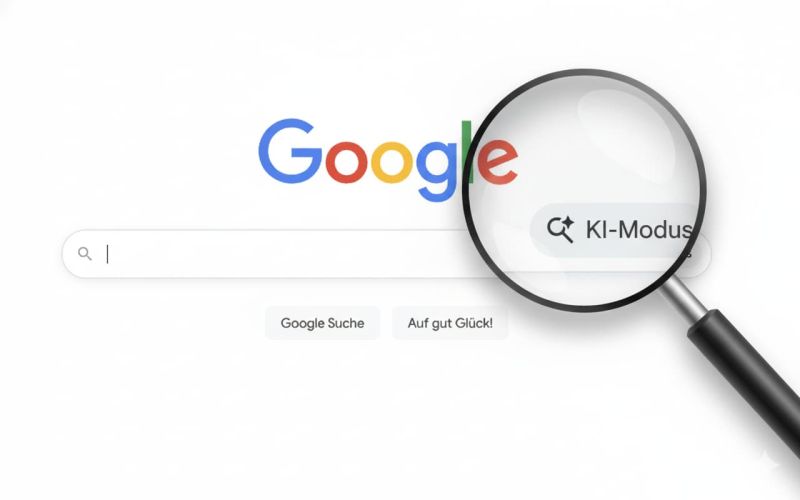 Google KI Modus Lupe