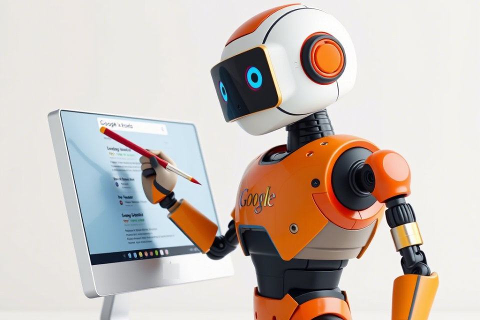 Googlebot malt Suchergebnisseite