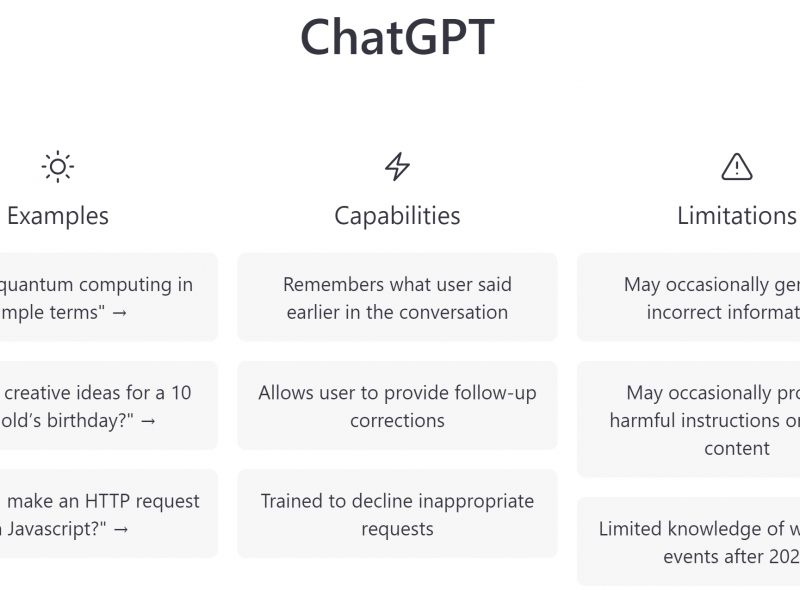 ChatGPT Startseite
