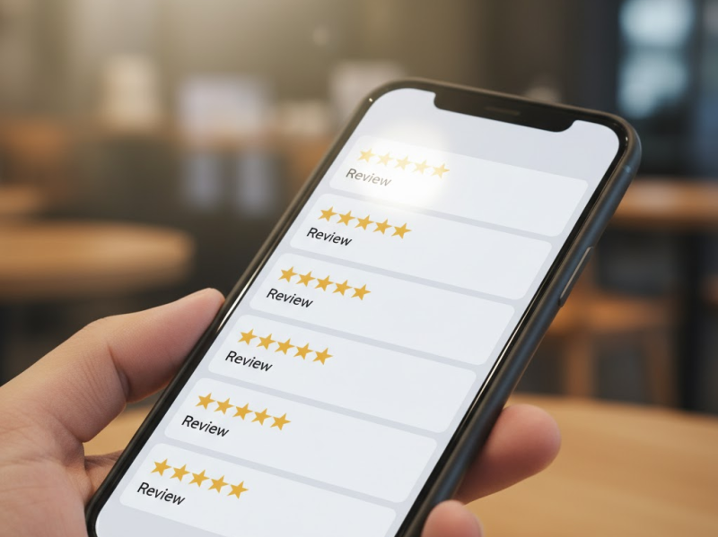 Reviews auf Handy