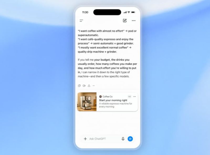 ChatGPT Ads