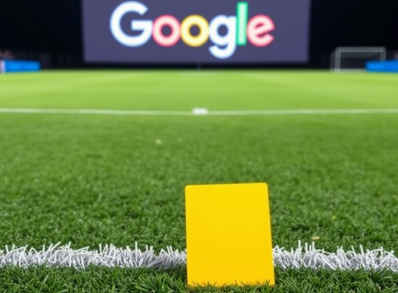 Google Spielfeld Gelbe Karte