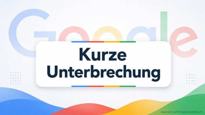 Google: kurze Unterbrechung