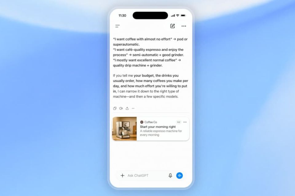 ChatGPT Ads